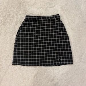 Black Plaid Hollister Skirt